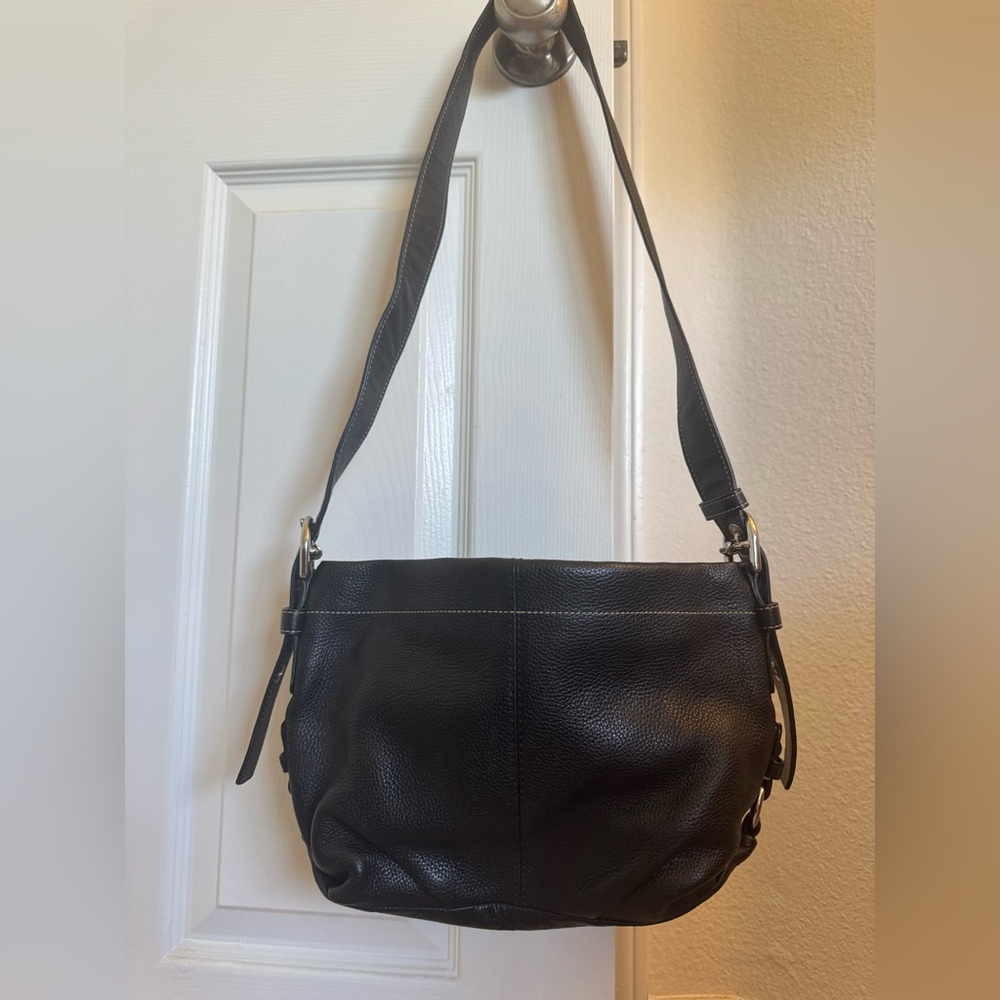 Coach Black Leather Shoulder Bag